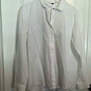 NWT banana republic white button up shirt